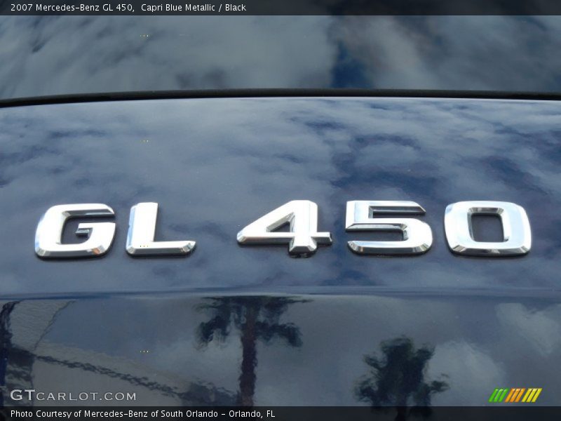 Capri Blue Metallic / Black 2007 Mercedes-Benz GL 450