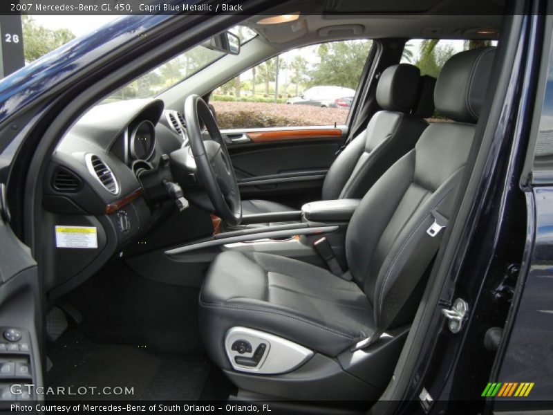 Capri Blue Metallic / Black 2007 Mercedes-Benz GL 450