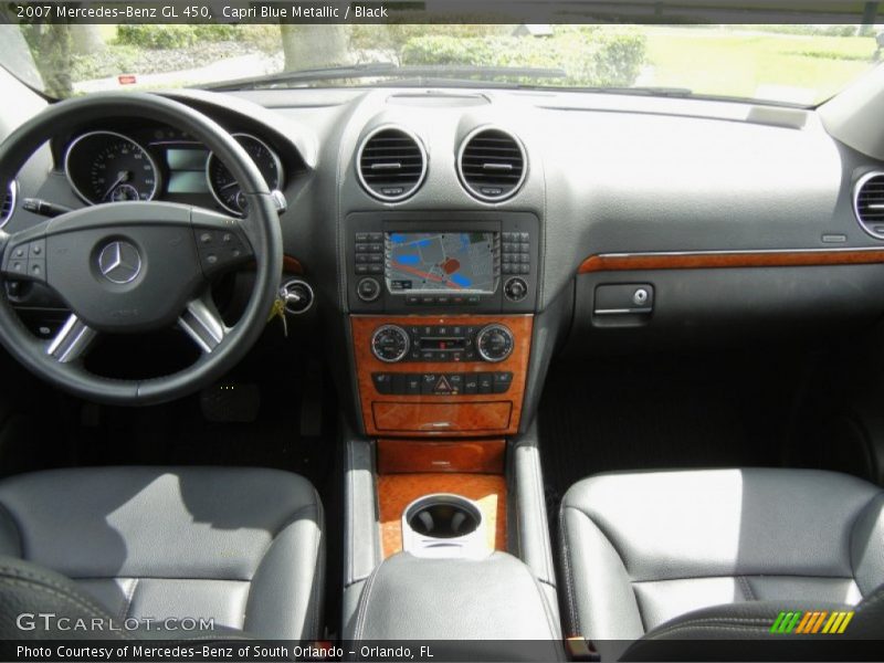 Capri Blue Metallic / Black 2007 Mercedes-Benz GL 450