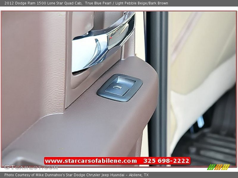 True Blue Pearl / Light Pebble Beige/Bark Brown 2012 Dodge Ram 1500 Lone Star Quad Cab