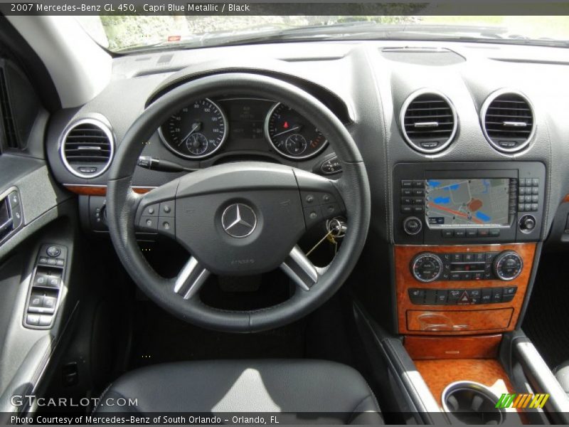 Capri Blue Metallic / Black 2007 Mercedes-Benz GL 450