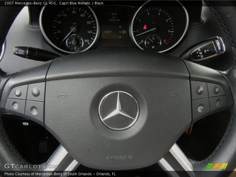 Capri Blue Metallic / Black 2007 Mercedes-Benz GL 450