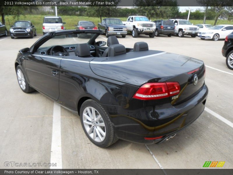 Black Pearl Metallic / Titan Black 2013 Volkswagen Eos Komfort