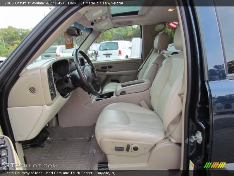 Dark Blue Metallic / Tan/Neutral 2006 Chevrolet Avalanche Z71 4x4