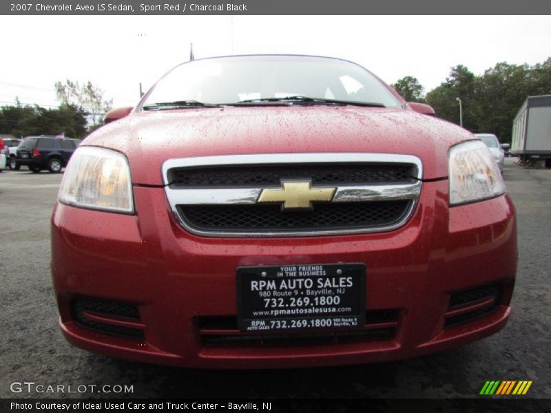 Sport Red / Charcoal Black 2007 Chevrolet Aveo LS Sedan