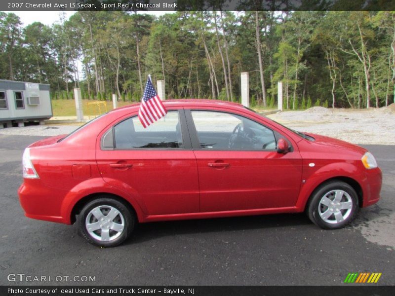 Sport Red / Charcoal Black 2007 Chevrolet Aveo LS Sedan
