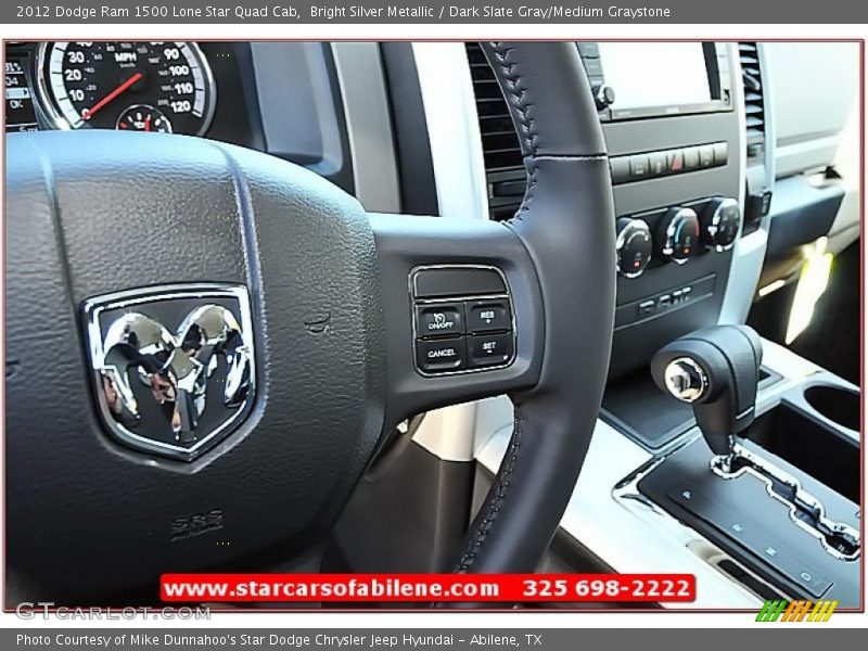 Bright Silver Metallic / Dark Slate Gray/Medium Graystone 2012 Dodge Ram 1500 Lone Star Quad Cab
