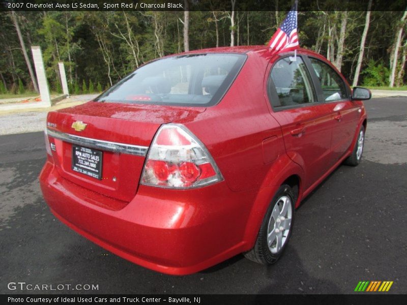 Sport Red / Charcoal Black 2007 Chevrolet Aveo LS Sedan