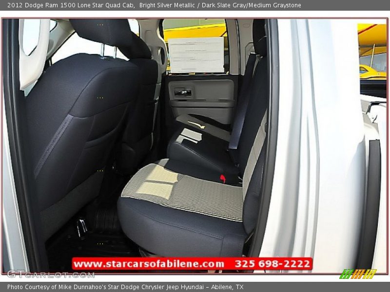 Bright Silver Metallic / Dark Slate Gray/Medium Graystone 2012 Dodge Ram 1500 Lone Star Quad Cab