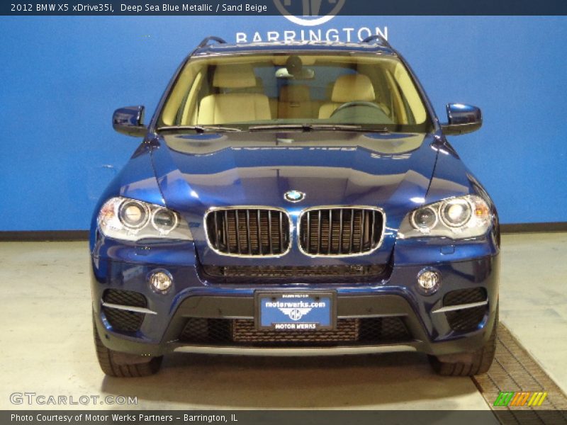 Deep Sea Blue Metallic / Sand Beige 2012 BMW X5 xDrive35i