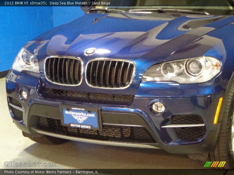 Deep Sea Blue Metallic / Sand Beige 2012 BMW X5 xDrive35i