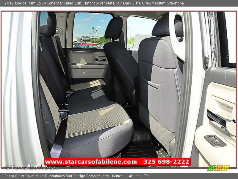 Bright Silver Metallic / Dark Slate Gray/Medium Graystone 2012 Dodge Ram 1500 Lone Star Quad Cab