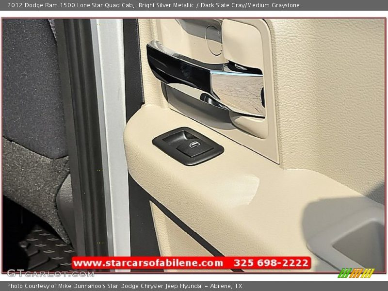 Bright Silver Metallic / Dark Slate Gray/Medium Graystone 2012 Dodge Ram 1500 Lone Star Quad Cab