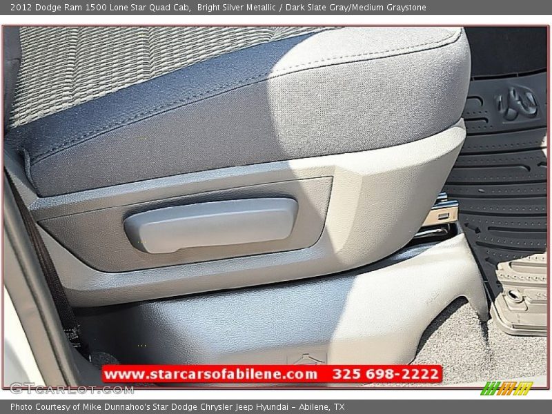 Bright Silver Metallic / Dark Slate Gray/Medium Graystone 2012 Dodge Ram 1500 Lone Star Quad Cab