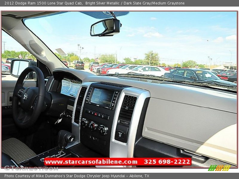 Bright Silver Metallic / Dark Slate Gray/Medium Graystone 2012 Dodge Ram 1500 Lone Star Quad Cab