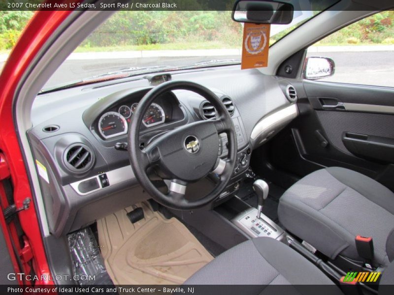 Sport Red / Charcoal Black 2007 Chevrolet Aveo LS Sedan