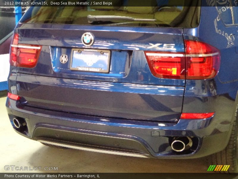 Deep Sea Blue Metallic / Sand Beige 2012 BMW X5 xDrive35i
