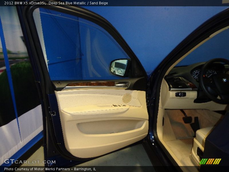 Deep Sea Blue Metallic / Sand Beige 2012 BMW X5 xDrive35i
