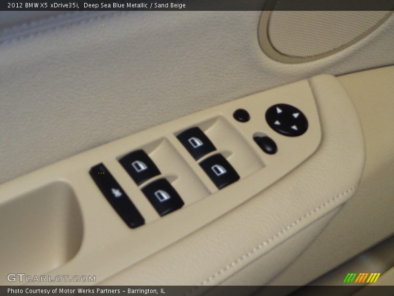 Deep Sea Blue Metallic / Sand Beige 2012 BMW X5 xDrive35i