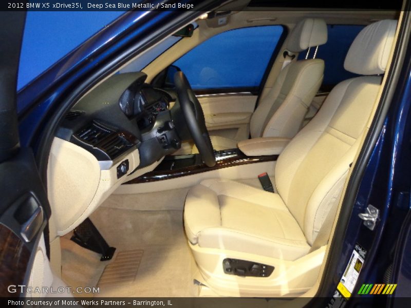 Deep Sea Blue Metallic / Sand Beige 2012 BMW X5 xDrive35i