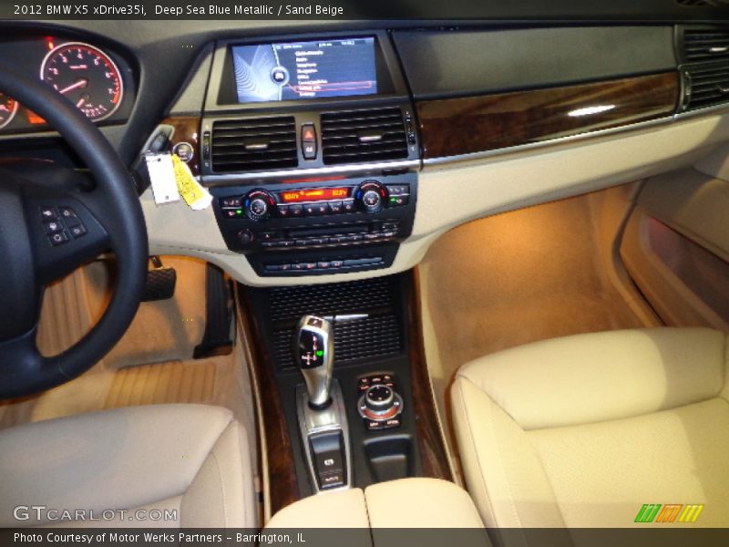 Deep Sea Blue Metallic / Sand Beige 2012 BMW X5 xDrive35i