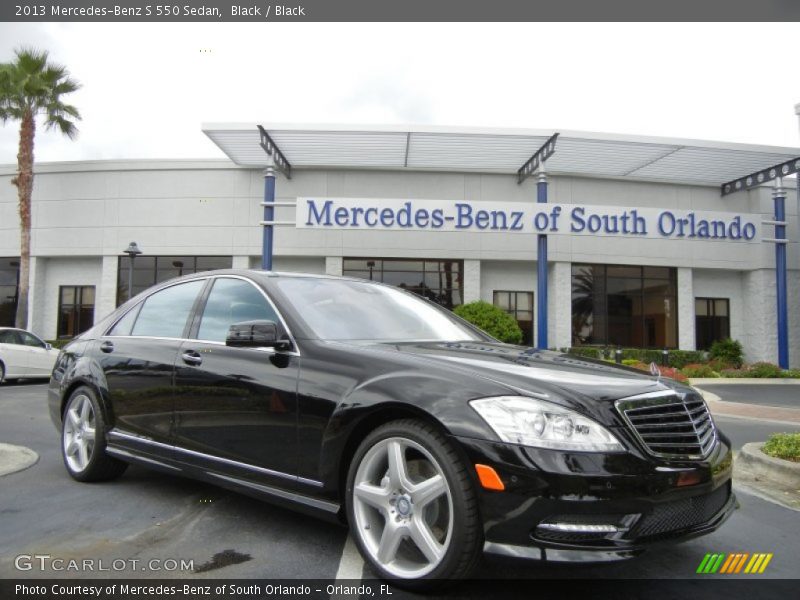 Black / Black 2013 Mercedes-Benz S 550 Sedan