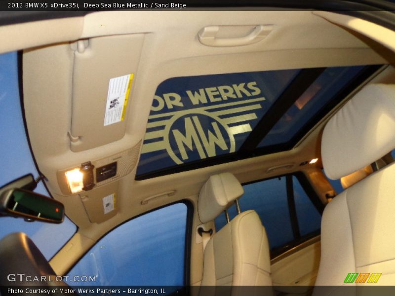 Deep Sea Blue Metallic / Sand Beige 2012 BMW X5 xDrive35i