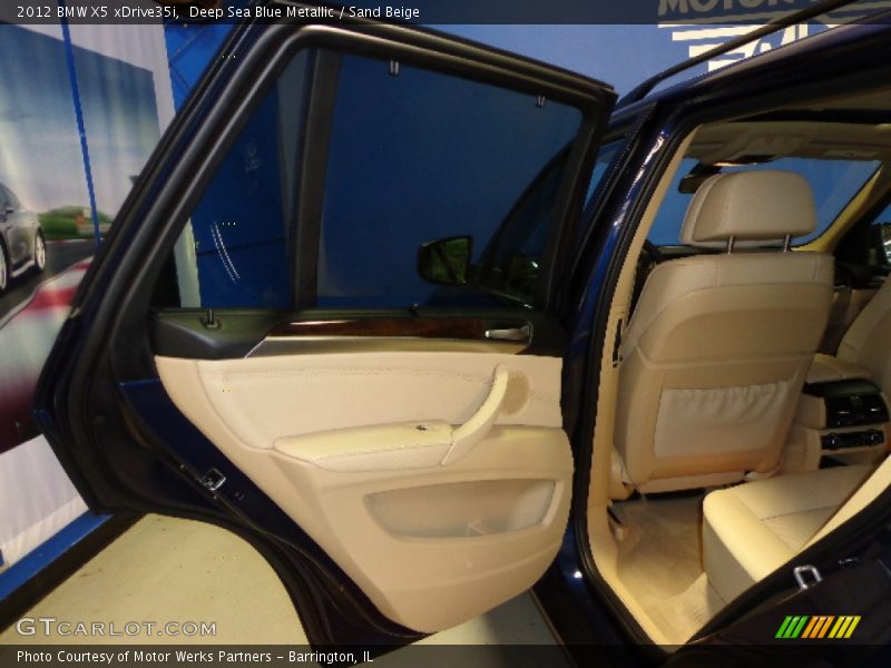 Deep Sea Blue Metallic / Sand Beige 2012 BMW X5 xDrive35i