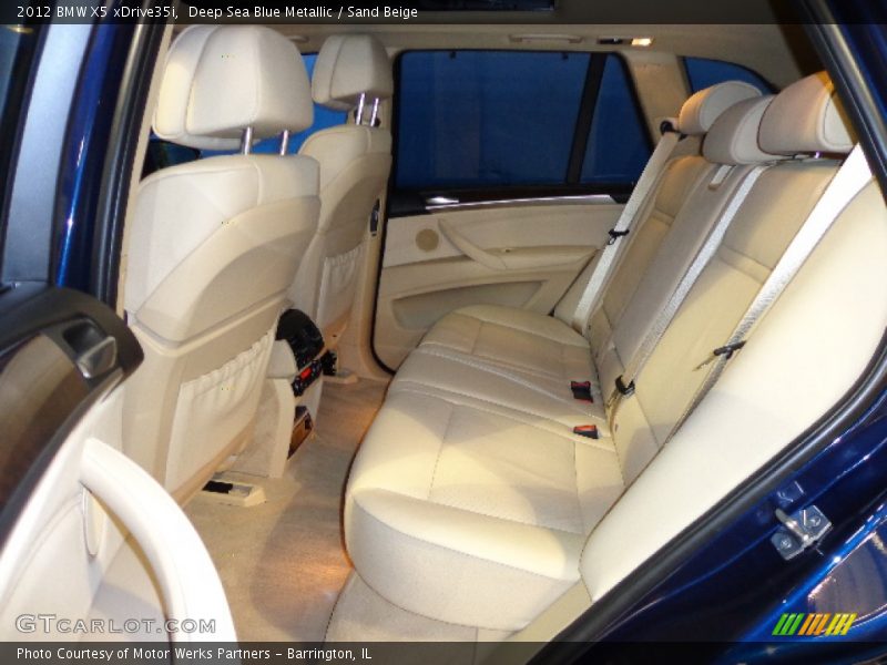 Deep Sea Blue Metallic / Sand Beige 2012 BMW X5 xDrive35i