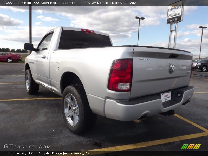 Bright Silver Metallic / Dark Slate Gray 2009 Dodge Ram 1500 Sport Regular Cab 4x4