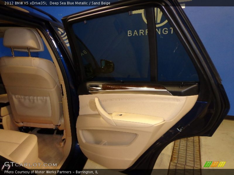 Deep Sea Blue Metallic / Sand Beige 2012 BMW X5 xDrive35i