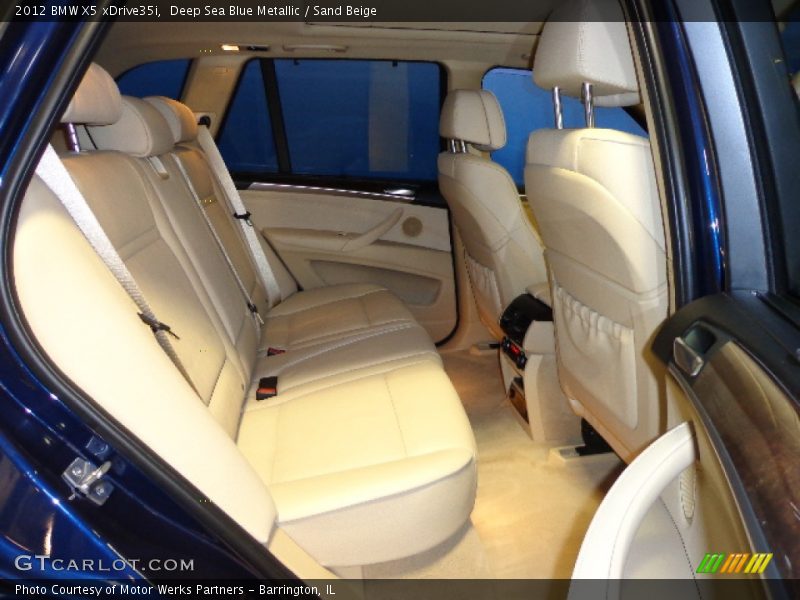 Deep Sea Blue Metallic / Sand Beige 2012 BMW X5 xDrive35i