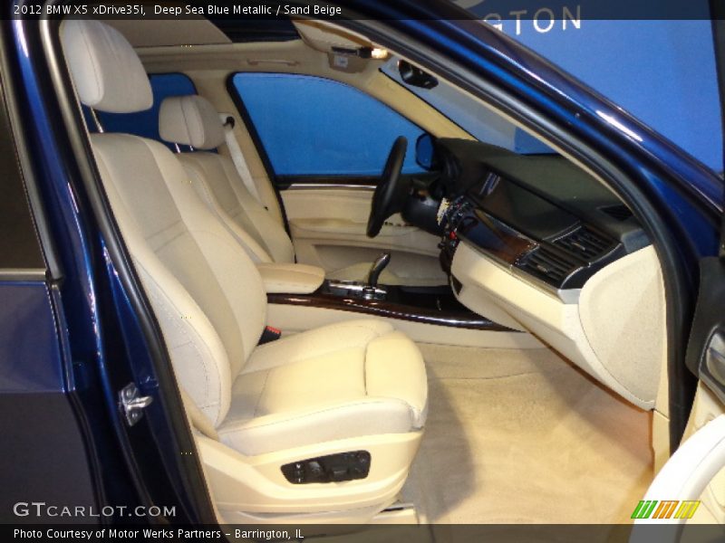 Deep Sea Blue Metallic / Sand Beige 2012 BMW X5 xDrive35i