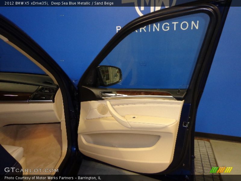 Deep Sea Blue Metallic / Sand Beige 2012 BMW X5 xDrive35i