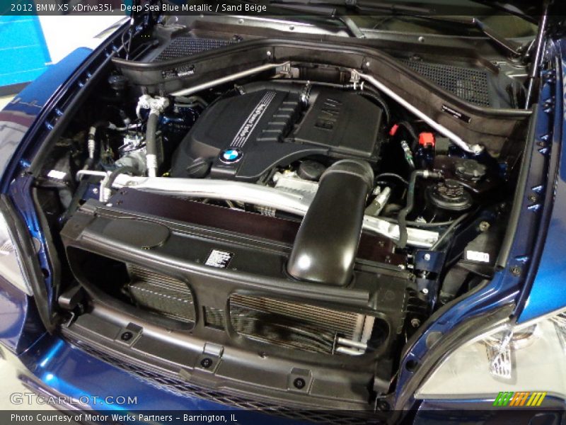 Deep Sea Blue Metallic / Sand Beige 2012 BMW X5 xDrive35i