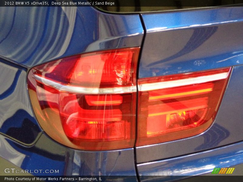 Deep Sea Blue Metallic / Sand Beige 2012 BMW X5 xDrive35i