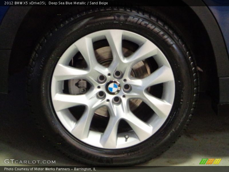Deep Sea Blue Metallic / Sand Beige 2012 BMW X5 xDrive35i
