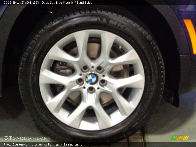 Deep Sea Blue Metallic / Sand Beige 2012 BMW X5 xDrive35i