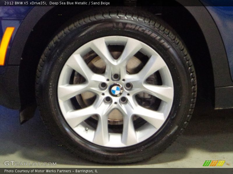 Deep Sea Blue Metallic / Sand Beige 2012 BMW X5 xDrive35i