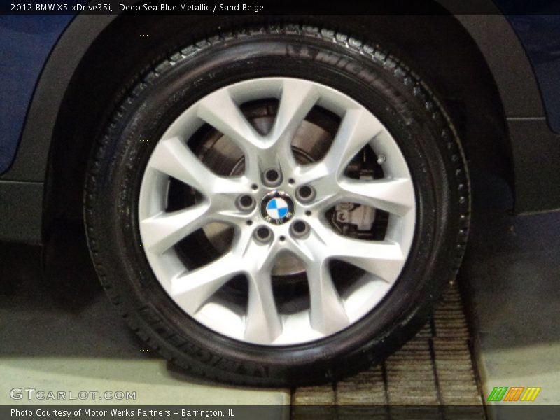 Deep Sea Blue Metallic / Sand Beige 2012 BMW X5 xDrive35i