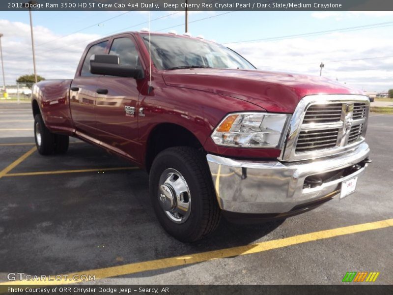 Deep Cherry Red Crystal Pearl / Dark Slate/Medium Graystone 2012 Dodge Ram 3500 HD ST Crew Cab 4x4 Dually