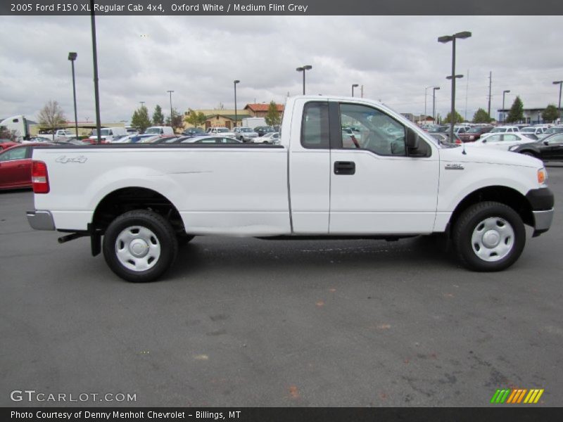 Oxford White / Medium Flint Grey 2005 Ford F150 XL Regular Cab 4x4