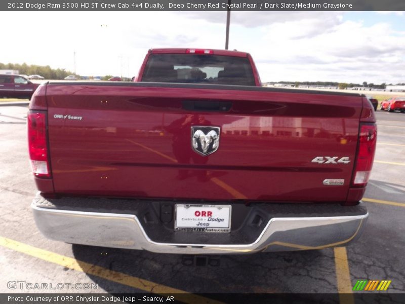 Deep Cherry Red Crystal Pearl / Dark Slate/Medium Graystone 2012 Dodge Ram 3500 HD ST Crew Cab 4x4 Dually