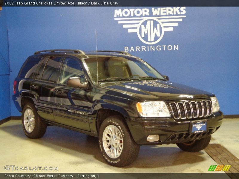 Black / Dark Slate Gray 2002 Jeep Grand Cherokee Limited 4x4