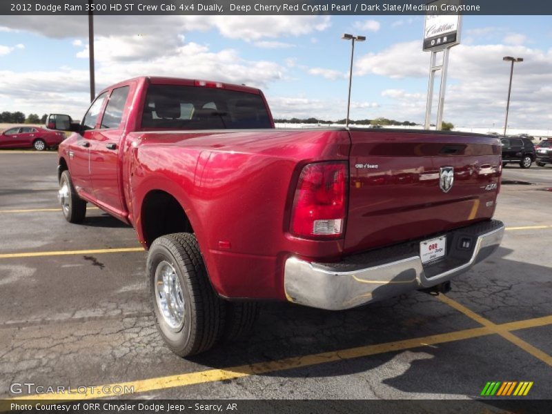 Deep Cherry Red Crystal Pearl / Dark Slate/Medium Graystone 2012 Dodge Ram 3500 HD ST Crew Cab 4x4 Dually