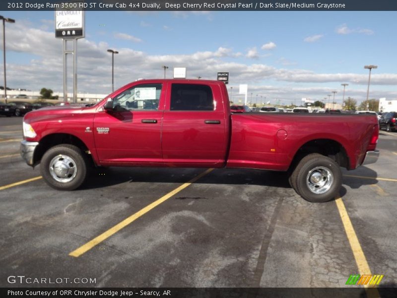 Deep Cherry Red Crystal Pearl / Dark Slate/Medium Graystone 2012 Dodge Ram 3500 HD ST Crew Cab 4x4 Dually