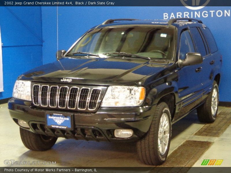 Black / Dark Slate Gray 2002 Jeep Grand Cherokee Limited 4x4