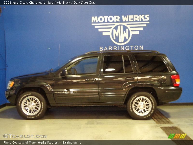 Black / Dark Slate Gray 2002 Jeep Grand Cherokee Limited 4x4