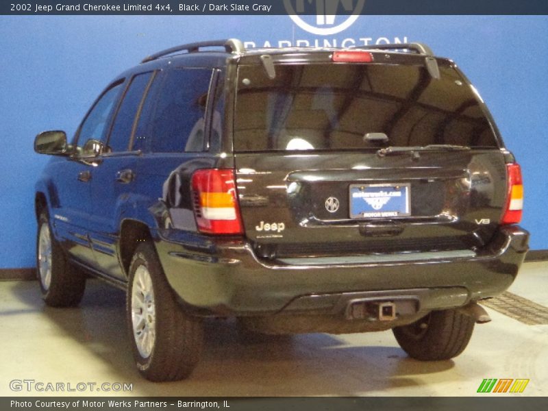 Black / Dark Slate Gray 2002 Jeep Grand Cherokee Limited 4x4
