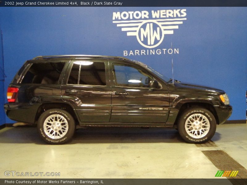 Black / Dark Slate Gray 2002 Jeep Grand Cherokee Limited 4x4